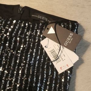 XS black slinky sequined pants.